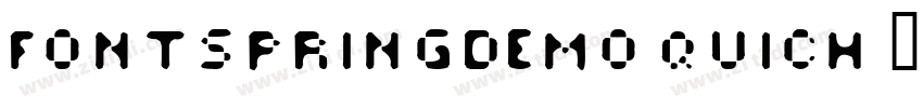FONTSPRINGDEMO Quich字体转换